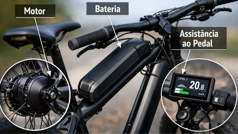 componentes da bicicleta elétrica