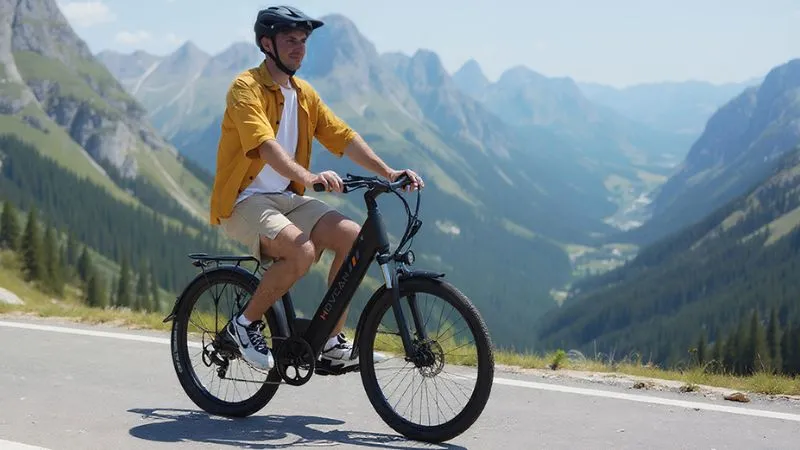 Bicicleta elétrica com motor 800W e bom desempenho em subidas