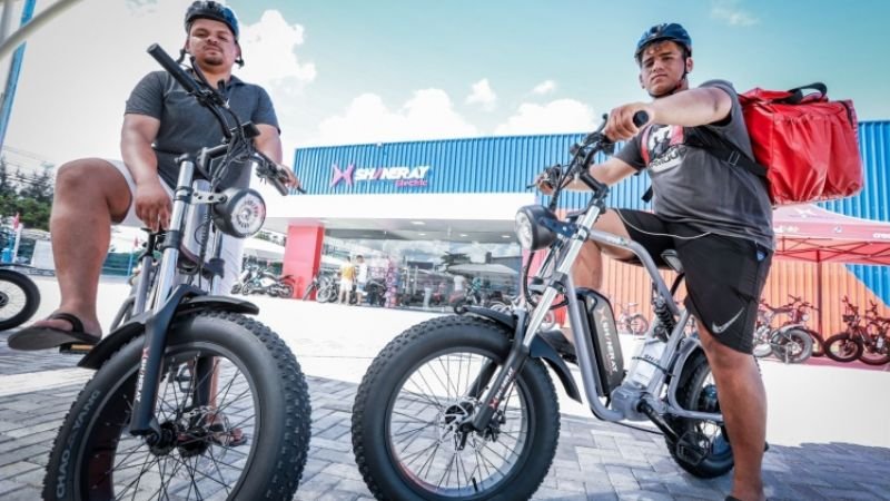 deslocamento diário com bicicleta elétrica