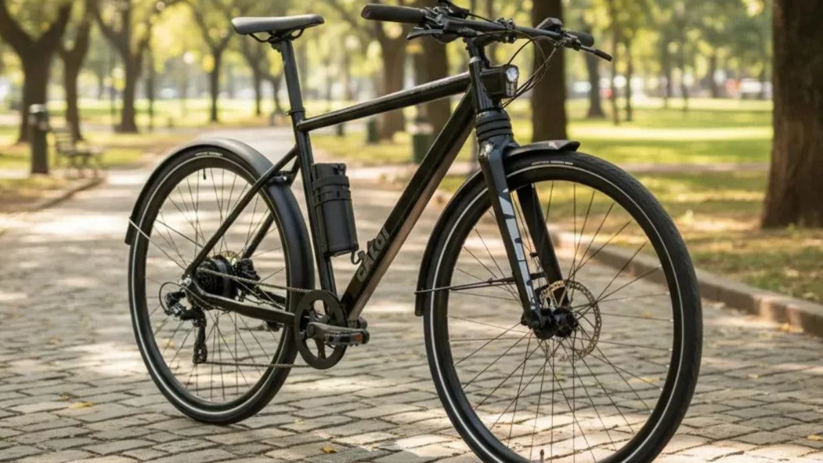 Bicicleta elétrica Caloi E-vibe Rush Urbana 2026 preta com aro 700 e motor 250W para mobilidade urbana