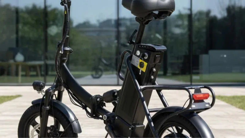Bicicleta elétrica dobrável para trabalho